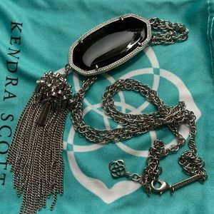 Kendra Scott Black and Silver Necklace